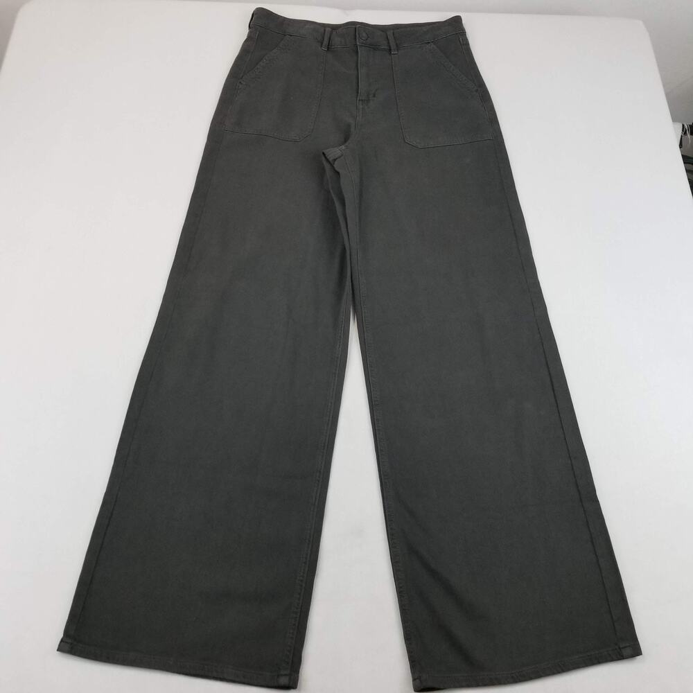 American Eagle Outfitters Pants Womens 30 Gray High Rise Baggy Wide Leg Chino
